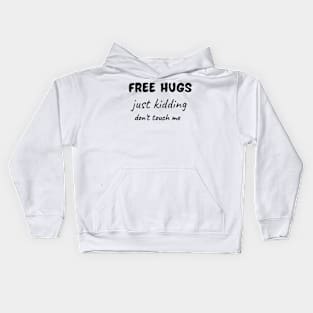 funny free hugs Kids Hoodie